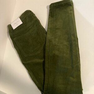 NWT Jelly Jeans Women's Olive Corduroy Skinnies - Size 9 (Women's 10)